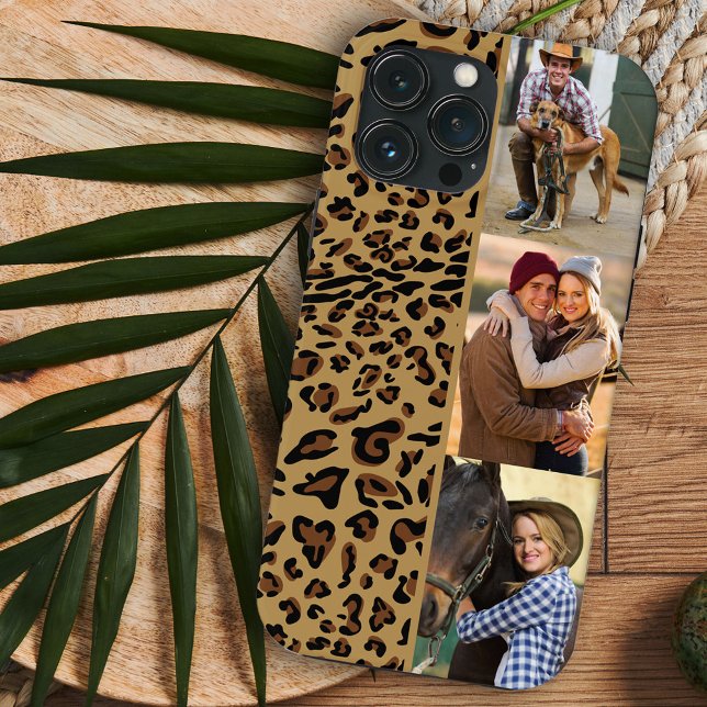 Leopard Print 3 Vertikales Foto braun Case-Mate iPhone Hülle (Von Creator hochgeladen)