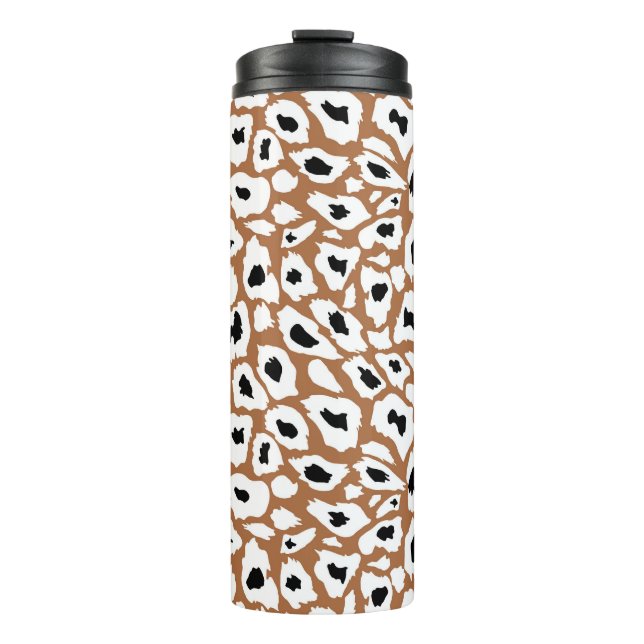 Leopard Print: African Animal Design. Thermosbecher (Vorderseite)