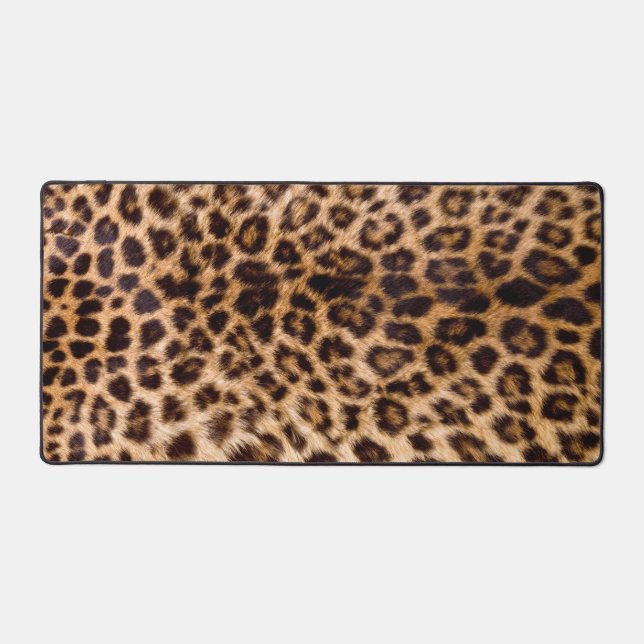 Leopard Print African Cat Prints Image Foto Schreibtischunterlage (Vorderseite)