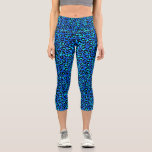 Leopard Print Animal Hautmuster Blau Schwarz Capri Leggings<br><div class="desc">Super trendige,  hochwertige,  komfortable,  hochauflösende Capri-Leggings mit einem blauen und schwarzen Leopardenprint.  Fügen Sie benutzerdefinierten Text,  Monogramm,  etc. zu personalisieren. Ideal für Arbeitsaufenthalte,  Hanging oder eine Nacht draußen.</div>