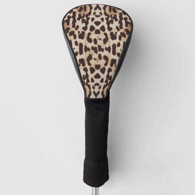 Leopard Print Animal Muster Golf Headcover (Vorderseite)
