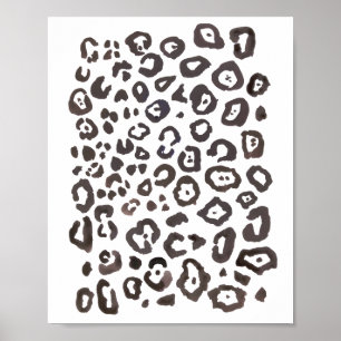 Leopard Print Animal Mustergemälde Poster
