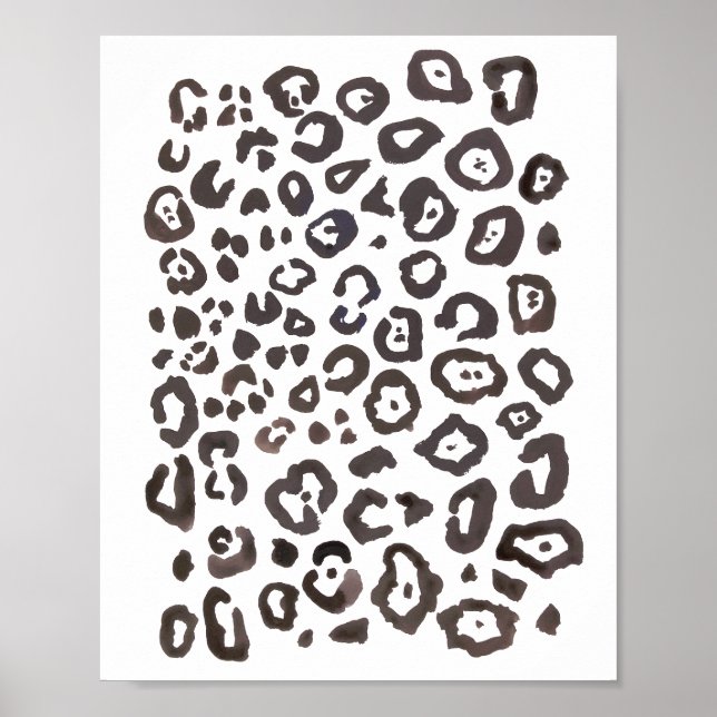 Leopard Print Animal Mustergemälde Poster (Vorne)