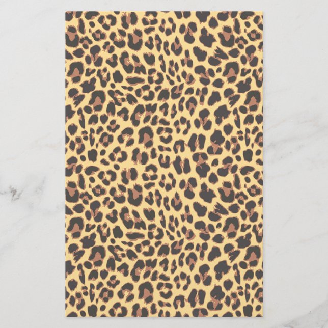 Leopard Print Animal Skin Muster Flyer (Vorne)