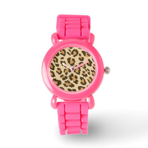 Leopard Print Armbanduhr
