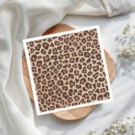Leopard Print Birthday Serviette