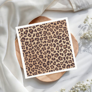 Leopard Print Birthday Serviette