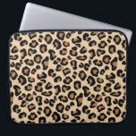 Leopard Print, Black, Brown, Rust und Tan Laptopschutzhülle<br><div class="desc">Schnüren in einem digitalen Textildruck in einem textilen Leopardenmuster - Leopardenflecken in schwarz,  mit Rost versehen,  auf beige/beige Hintergrund</div>