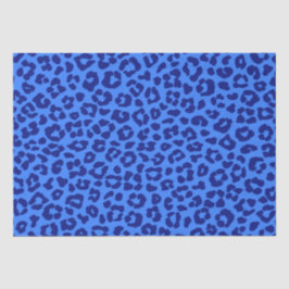 Leopard Print-Blue- Seidenpapier