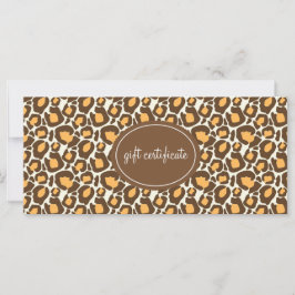 Leopard Print Boutique Style Geschenkgutscheine