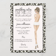 Leopard Print Bride Lingerie Dusche