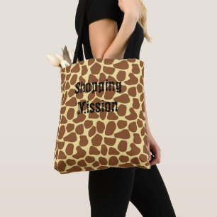 Leopard Print Brown Town Bag Tasche