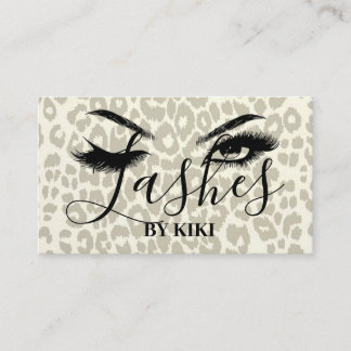 Leopard Print Business Cards Visitenkarte
