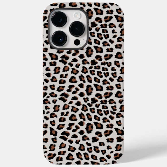 Leopard Print Case-Mate iPhone 14 Pro Max Hülle (Rückseite)