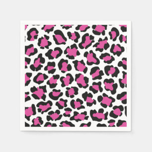 Leopard Print, Cheetah Pattern, Safari-Kostüm Serviette