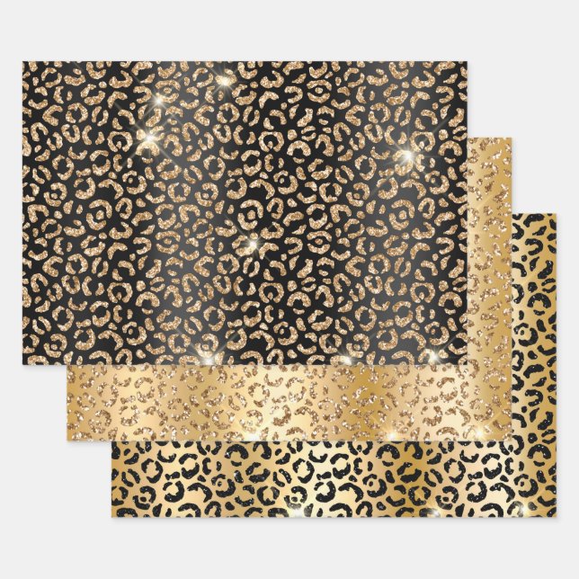Leopard Print Classy  Geschenkpapier Set (Set)