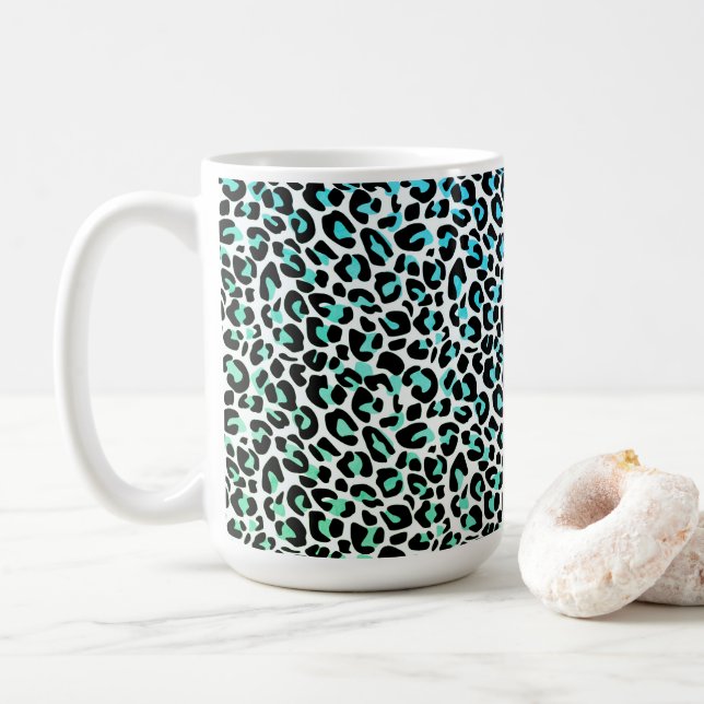 Leopard Print Coffee Tasse (Mit Donut)