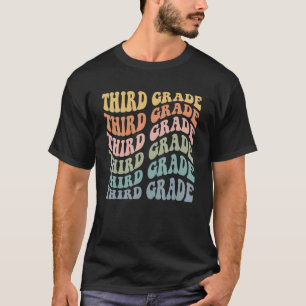Leopard Print Colorful Cheetah Dritte Klasse Schul T-Shirt