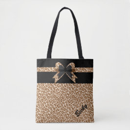 Leopard Print Custom Totbeutel Tasche