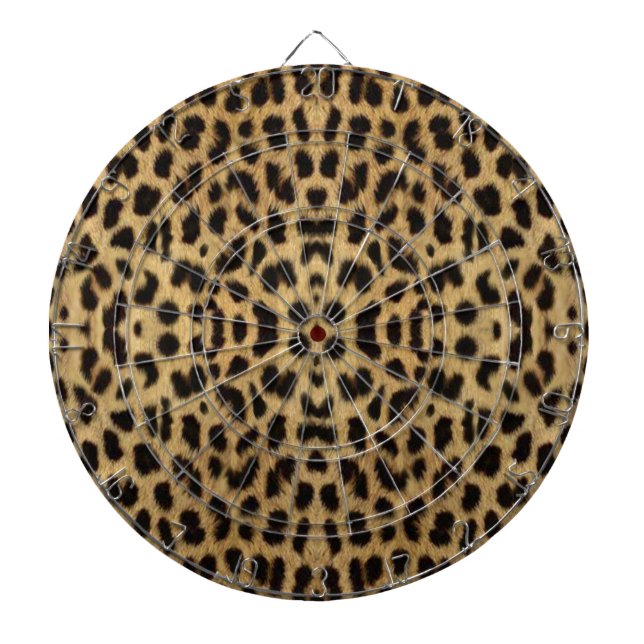 Leopard Print Dart Board Dartscheibe (vorne)