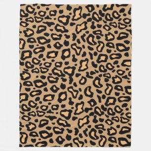 Leopard Print Fleece Blanket