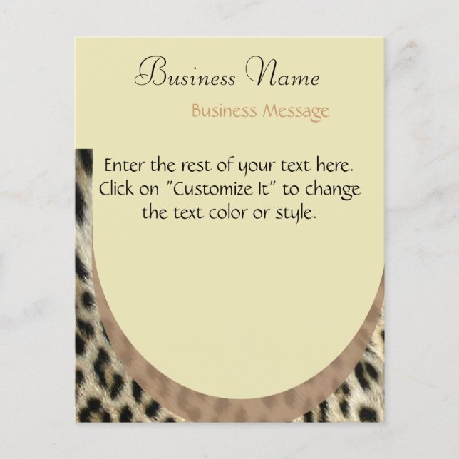 Leopard Print Flyer (Vorne)