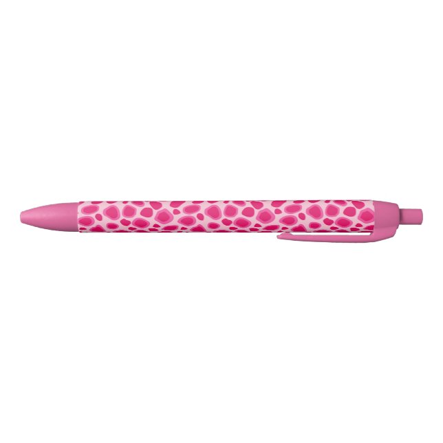 Leopard Print - Fuchsia und hellrosa Kugelschreiber (Unterseite)