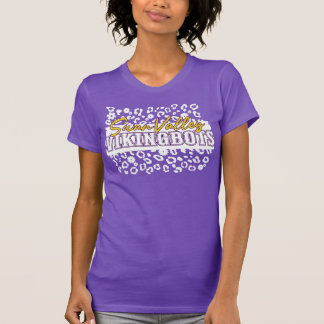 Leopard Print & Gears - SwanValley VikingBots - T-Shirt