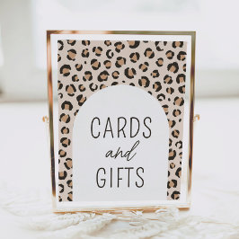 Leopard Print Geburtstagsparty Cards und Geschenke Poster