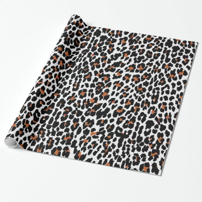 Leopard Print Geschenkpapier (Ungerollt)