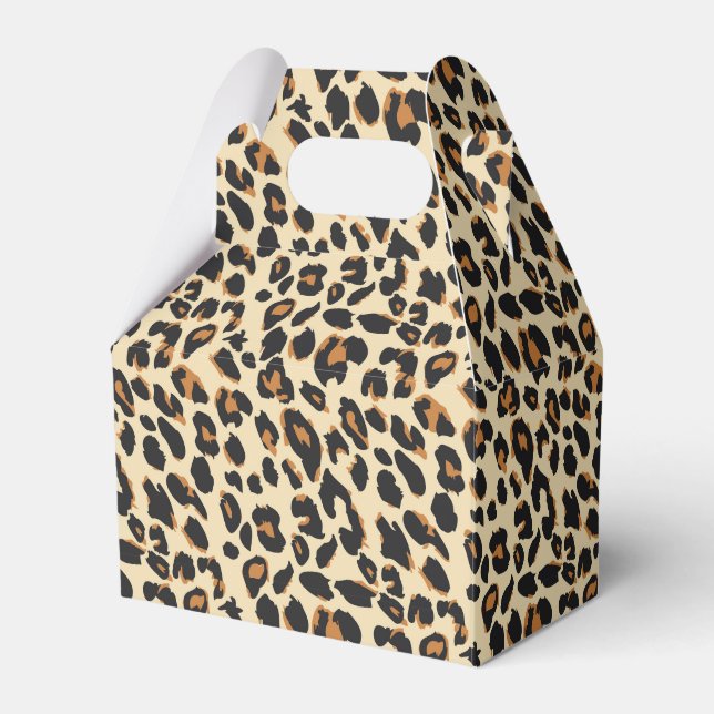 Leopard Print Geschenkschachtel (Vorderseite)