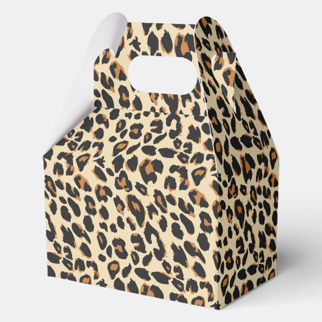 Leopard Print Geschenkschachtel (Vorderseite)