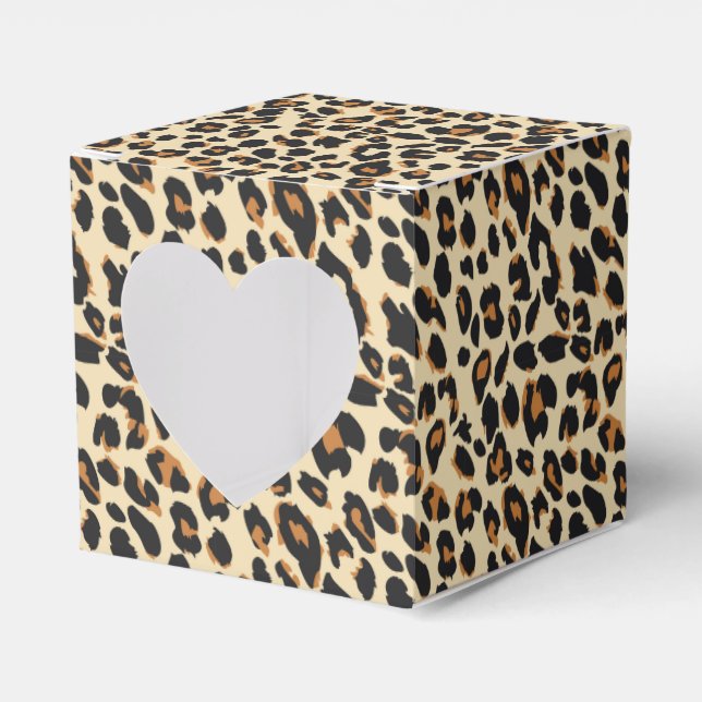 Leopard Print Geschenkschachtel (Vorderseite)