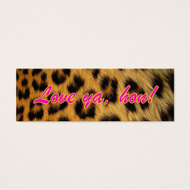 Leopard Print Gift Tags (Vorderseite)