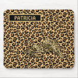 Leopard Print Gold Brown Funky Fun Name Mousepad<br><div class="desc">Der Leopard Print Gold Black Gold Funky Fun - ja,  viel Spaß mit diesem - hell,  fröhlich und mit Ihrem Namen (oder als Geschenk). Alle Design-Fragen,  senden Sie einfach eine E-Mail an charmdesignstudio@rcn.com und wir freuen uns,  Ihnen zu helfen.</div>