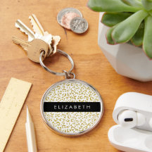 Leopard Print, Gold Leopard, Glitzer, Ihr Name