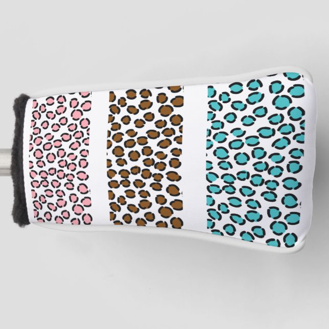 Leopard Print Golf Headcover (Vorderseite)