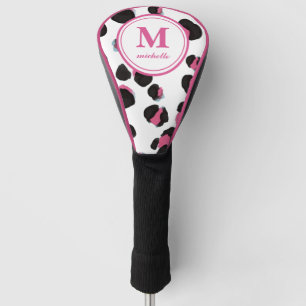 LEOPARD PRINT Golf personalisiert NAME monogramm Golf Headcover