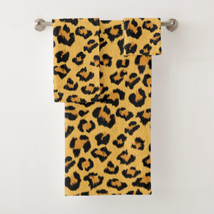 Leopard Print Imitate für Wild Style Safari Muster Badhandtuch Set