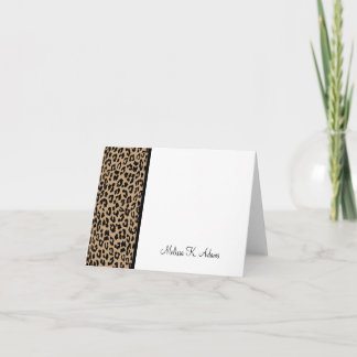 Leopard Print Karte