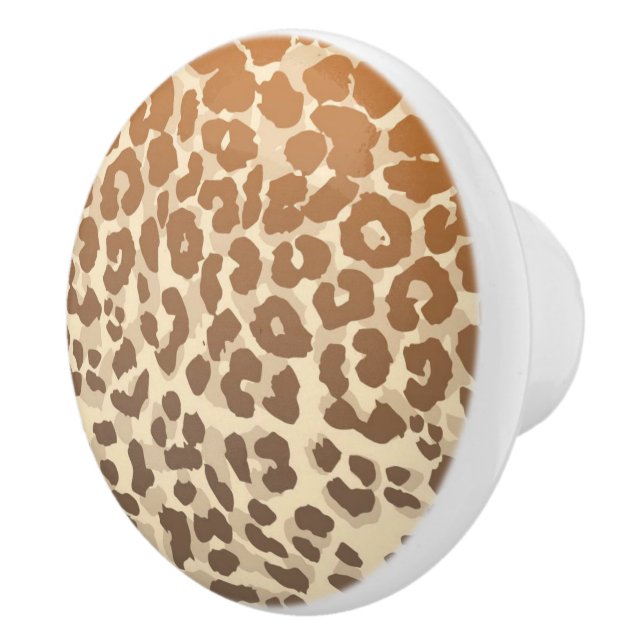 Leopard Print Keramik Cabinet Knock Keramikknauf (Rechts)
