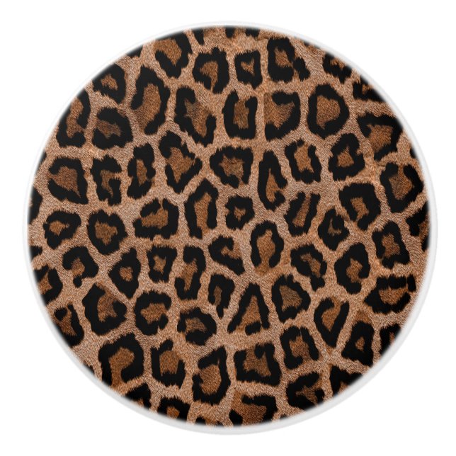 Leopard Print Keramik Knochen Keramikknauf (Vorderseite)