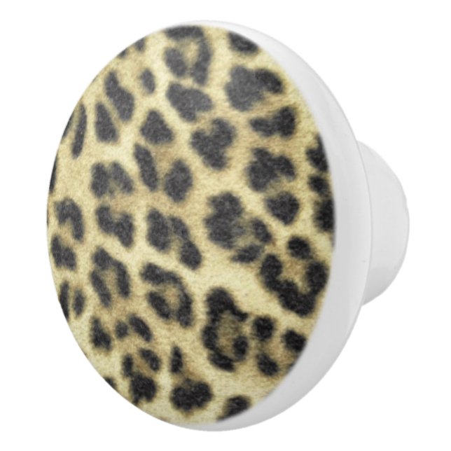 Leopard Print Keramikknauf (Rechts)