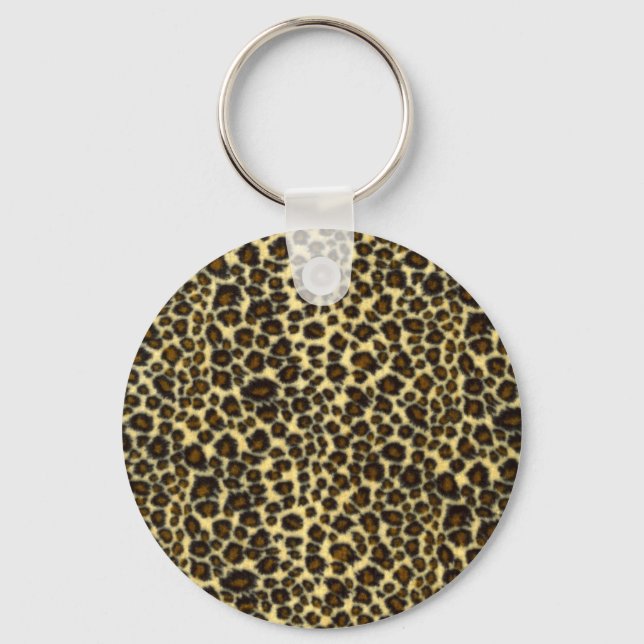 Leopard Print Key Chain Schlüsselanhänger (Vorderseite)