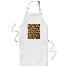 Leopard Print Lange Schürze