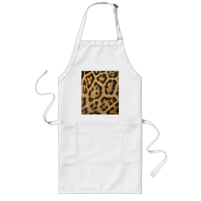 Leopard Print Lange Schürze (Vorne)