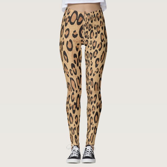 Leopard Print Leggings (Vorderseite)