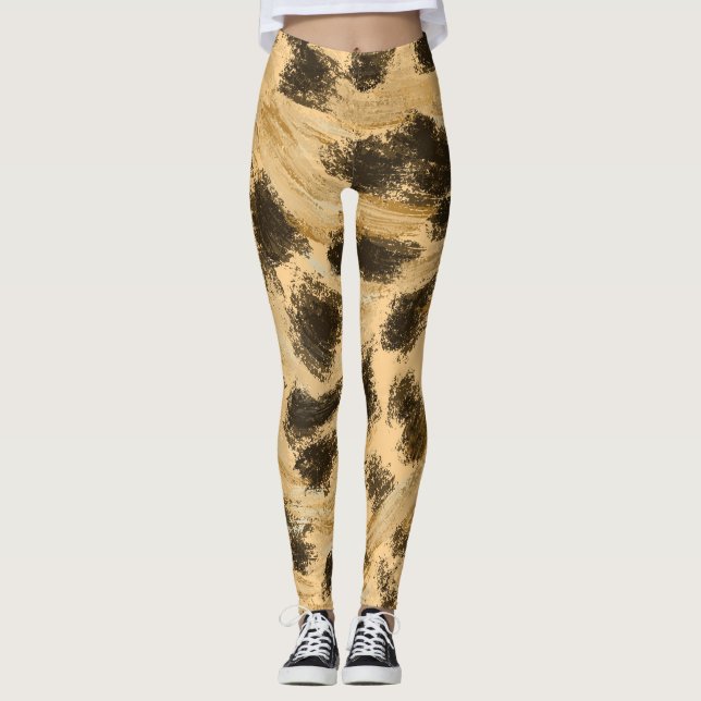 Leopard Print Leggings (Vorderseite)