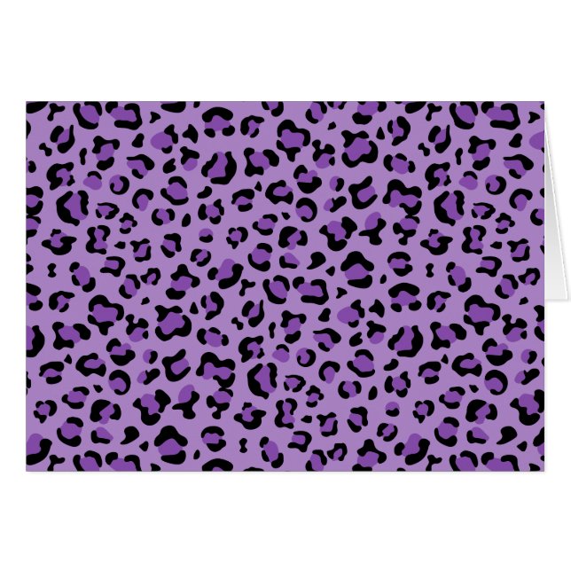 Leopard Print, Léopard Spots, Purple Leopard (Devant horizontal)