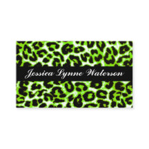 Leopard Print Modern Berufliche Visitenkarten